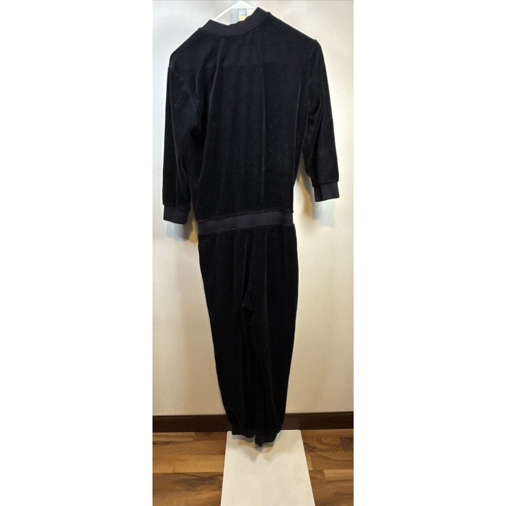 VTG Juicy Couture Black Label Velour Jumpsuit Sz S Black Y2K Coverall/Jumpsuit - Picture 9 of 9